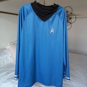 STAR TREK Official Cosplay Long Sleeve Shirt XL Blue 2009 Rubies x CBS/Paramount